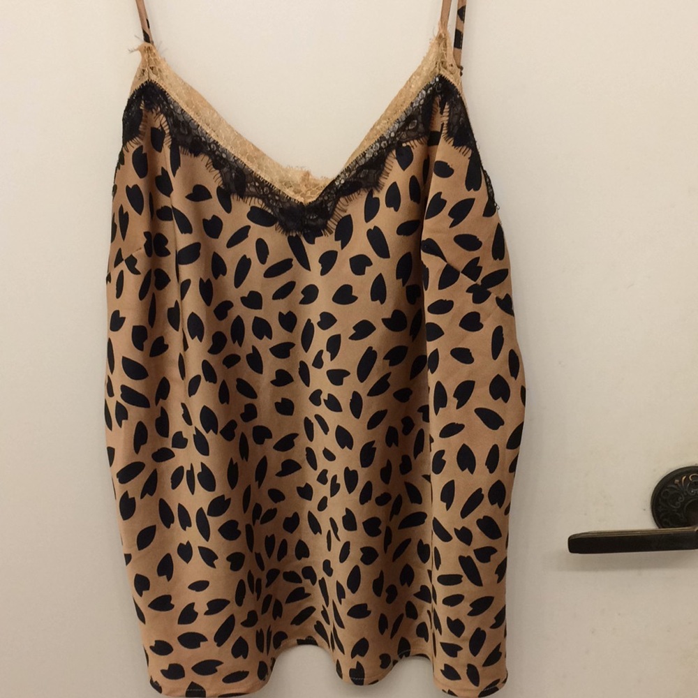 Acoa animal print camisole tank